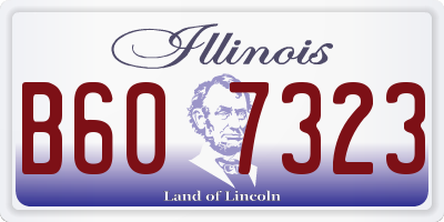 IL license plate B607323