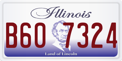 IL license plate B607324