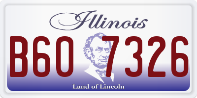IL license plate B607326
