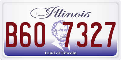 IL license plate B607327