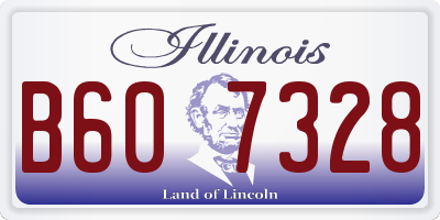 IL license plate B607328