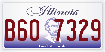 IL license plate B607329