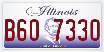 IL license plate B607330