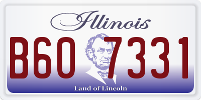 IL license plate B607331