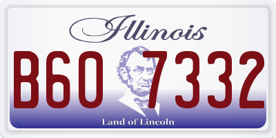 IL license plate B607332