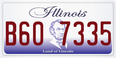 IL license plate B607335