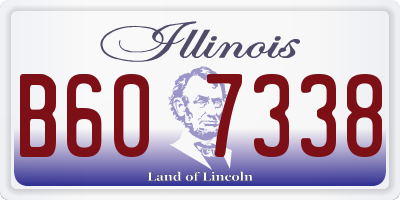 IL license plate B607338