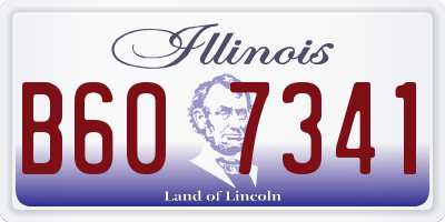 IL license plate B607341