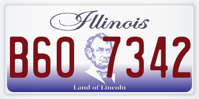 IL license plate B607342