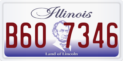 IL license plate B607346