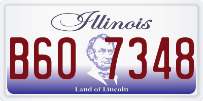 IL license plate B607348