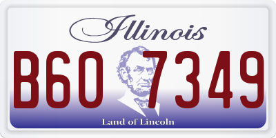 IL license plate B607349