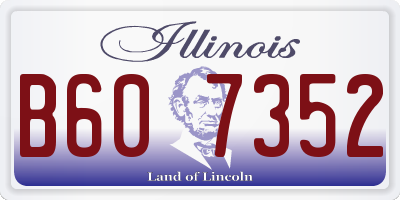 IL license plate B607352