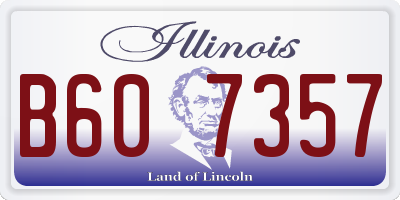 IL license plate B607357