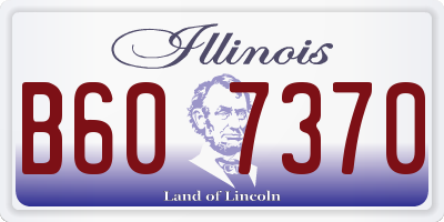 IL license plate B607370