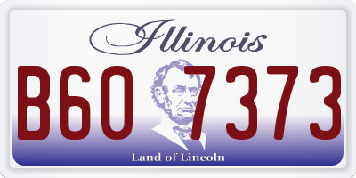 IL license plate B607373