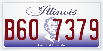 IL license plate B607379