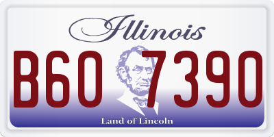 IL license plate B607390