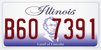 IL license plate B607391