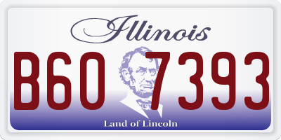 IL license plate B607393