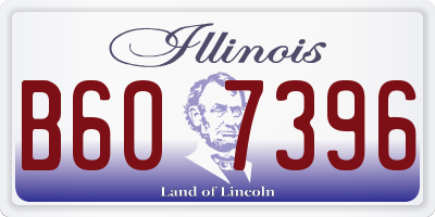 IL license plate B607396