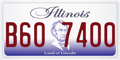 IL license plate B607400