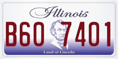 IL license plate B607401
