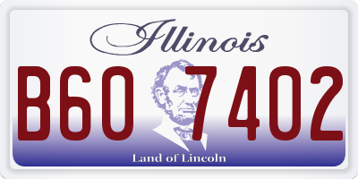 IL license plate B607402