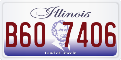 IL license plate B607406