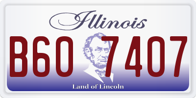 IL license plate B607407