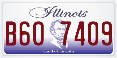 IL license plate B607409