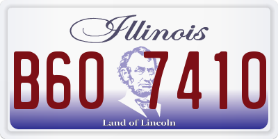 IL license plate B607410