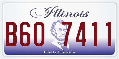 IL license plate B607411