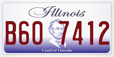 IL license plate B607412