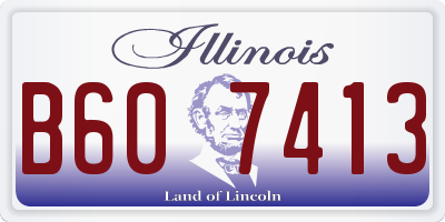 IL license plate B607413