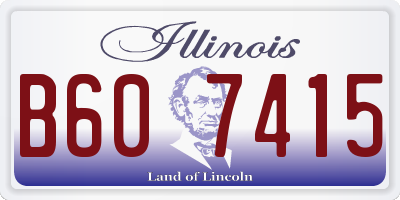 IL license plate B607415