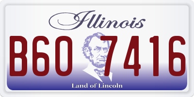 IL license plate B607416
