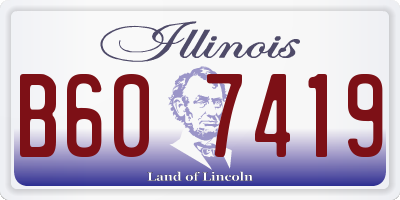 IL license plate B607419