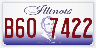 IL license plate B607422