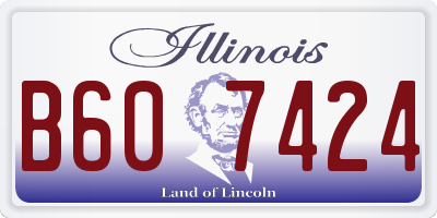 IL license plate B607424