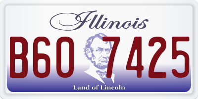 IL license plate B607425