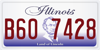 IL license plate B607428