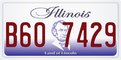 IL license plate B607429