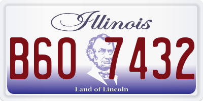 IL license plate B607432