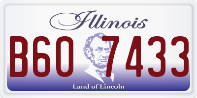 IL license plate B607433