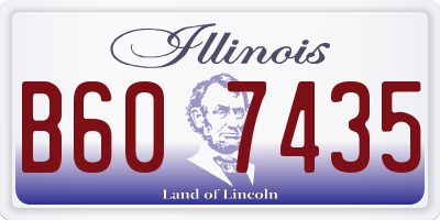 IL license plate B607435