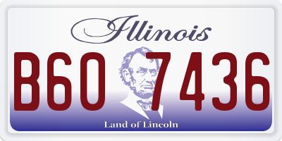 IL license plate B607436