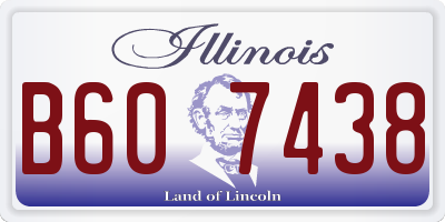 IL license plate B607438