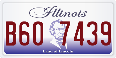 IL license plate B607439