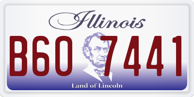 IL license plate B607441